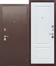 Входная металлическая дверь 10 см ТОЛСТЯК РФ Медный антик БЕЛЫЙ ЯСЕНЬ